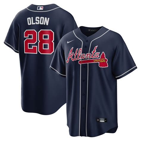 toddler atlanta braves nike navy alternate replica team jersey|atlanta braves uniforms.